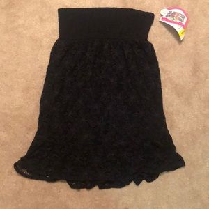 Black floral lace dress/cover up